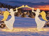 5.6FT 2-Piece 2D Christmas Light Decoration with 110 Warm White LED Lights, 30V 3.6W Christmas 71889398