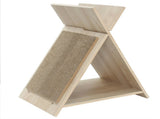 Multi-Functional Cat Scratcher - 18.5"x12"x21", Scratching Surface, Tunnel & Wooden Lounge 22813300