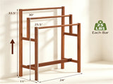 3Tier Freestanding Hardwood Ladder, Farmhouse Vertical Storage Rack, SpaceSaving Step 64628831