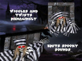 18" Animated Halloween Chained Prisoner Decor - Sound-Activated , 08107365