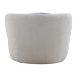 Swivel Barrel Living Room, Single for Small Space Comfy Round Sofa Boucle Accent W876P199947
