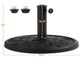 Heavy Duty Market Umbrella Base for Garden Patio Backyard, Black 68385378