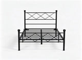 78"40" Twin Metal Platform Bed Frame, X-Design Headboard & Footboard with LED Lights, USB & Type-C 33847387