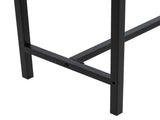 Industrial Style Porch Table Single Layer Black Oak Triamine Board 105 * 30 * 20900681