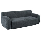 U_Style 81.5" Minimalist Compression Sofa, Curved Design, 3-Seater Casual Sofa for Living Rooms, N711P192002E