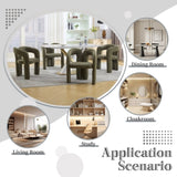 COOLMORE Contemporary Designed Velvet Fabric Upholstered Accent/Dining Chair /Barrel Side Chairs W395P224759