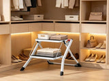 2-Step Ladder 330lbs Capacity, Sturdy Step Stool for Adults & Toddlers, Multi-Use for Household, 58590495