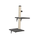 ZNTS Wall-mounted Cat Tree, Cat Furniture with 2 Cat Condos House, 3 Cat Wall Shelves, 2 Ladder, 1 Cat W2181P144445