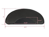 3x 4.5x 1/2" Beauty Salon Semicircle Anti-fatigue Salon Mat Black 42550201