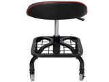 Rolling Padded Shop Seat with Wheels, Adjustable Height Mechanic Stool for Garage, Workshop, Home W465P327703