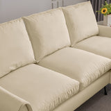 81"Modern Sectional Technical leather L-Shaped Sofa Couch with Reversible Chaise Lounge 10713407