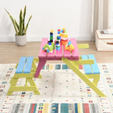 KID'S MULTI-FUNCTIONAL ARM CHAIR,TABLE 2 BENCHES W495P170202