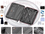 Luggage Sets 6 Piece with Duffel Bags, Hardside Expandable Suitcases with Spinner Wheels TSA Lock, 79100293