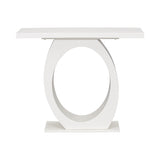 Mirod Stylish Modern Console Table with Egg-Shaped Base,Enhanced Stability and Durability,Sleek N760P214780W
