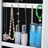 ZNTS Full Length Mirror 360&deg; Swivel Jewelry Cabinet W2512P232473