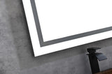 84*30LED Lighted Bathroom Wall Mounted Mirror with High LumenAnti-Fog Separately ControlDimmer W1272112755