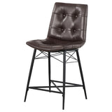 Brown Tufted Counter Height Stool B062P153530