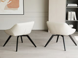 A set of 2 dining chairs, medieval modern kitchen dining chair, PU decorative chairs with black 07648211
