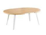 Extendable table,DINING TABLE,OFFICE TABLE,COFFEE TABLE,metal leg,MDF top,100/140/180x100x75cm,OAK W234P288304
