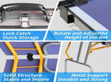 8ft Mid-Size Table Tennis Table Foldable & Portable Ping Pong Table Set for Indoor & Outdoor Games 05742076