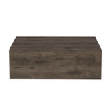 Milano Floating Nightstand , End Table, Side Table Wall-Mounted with Drawer- Dark Brown -Bedroom B070137821