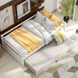 Daybed with Trundle Frame Set, Twin Size, White WF191421AAK