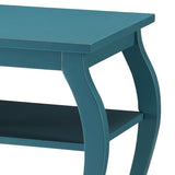 Teal 2-shelf End Table B062P181377