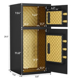 ZNTS Large Double-door Coin-operated Safe,Digital Security Safe with Fireproof and Waterproof Bag,5.0 W1779P180734