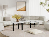 Contemporary rotatable cocktail table solid rubber wood legs, 360 degree rotating coffee table W2899P372754