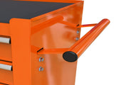 4 DRAWERS MULTIFUNCTIONAL TOOL CART WITH WHEELS-ORANGE 39411737