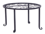 4 Plant Shelves with 4-1 Round Pattern in Black Baking Paint 87824548