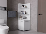 Klay 2-Door 4-Shelf Tall Storage Cabinet White B062103272