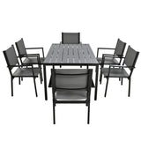 ZNTS High-quality Steel Outdoor Table and Chair Set, Suitable for Patio, Balcony, Backyard. 17874316