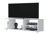 White TV Rack with Open Storage B062P252133