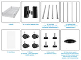 5 Tier Shelf Wire Shelving Unit, NSF Heavy Duty Wire Shelf Metal Large Storage Shelves Height 31867448