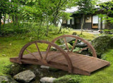 3.3ft Wooden Garden BridgeBridge Arc Footbridge 46042246