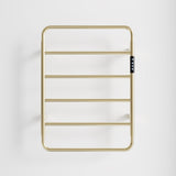 18.7" Heated Towel Rack for Bathroom,Wall Mounted with Intelligent Touch Screen Timer, 6-Bar Towel T3177P305027