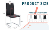 Modern Elegance Premium PU Leather Black Dining Chair with Stain-Resistant Finish. W3226P279082
