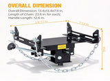 1100 lbs / 0.5 Ton Low-Profile Transmission Jack Cradle Compatible Horizontal Jacks 73208792