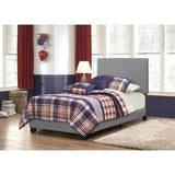 Grey Twin Panel Bed B062P155554