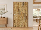 44 in. x 96 in. Hollow Core Weather Oak Stained Pine Wood Interior Door Slab B2763P611217