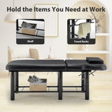 Professioanl Massage Table , Backrest Adjustable, Removable Headrest, Bottom Shelf Storage , Memory W1422P250587