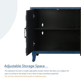 Stronger Vintage Style Buffet Cabinet, Lacquered Accent Storage 4 Door Wooden W1445121942