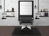 3x 4x1/2" Beauty Salon Square Anti-fatigue Salon Mat Black 48469106