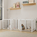 ZNTS Dog Playpen 8 Panels 24" Height Heavy Duty Dog Fence Puppy Pen for Large Medium Small Dogs Indoor W368P233994