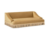 Duchess 33" Medium Princess Pet Bed Sofa with Fringe Skirt, Gold Yellow Performance Velvet B2719P479030