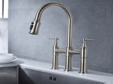 Pull Down Double Handle Kitchen Faucet 98917656