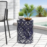 Outdoor Metal end Table -Large 73605.00NBLU