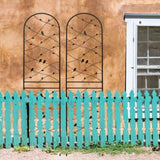 4 Pack Metal Garden Trellis 86.7" x 19.7" Rustproof Trellis for Climbing Plants Outdoor Flower W1586P268069