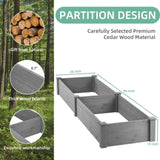 Over Ground Raised Garden Bed 96x28x10'', Large Long Planter Box for Outdoor, Tool-Free Assembly 83660771